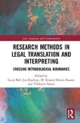 Research Methods in Legal Translation and Interpreting