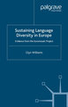 Sustaining Language Diversity in Europe