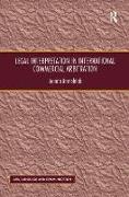 Legal Interpretation in International Commercial Arbitration