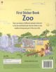 First Sticker Book Zoo