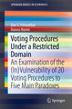 Voting Procedures Under a Restricted Domain