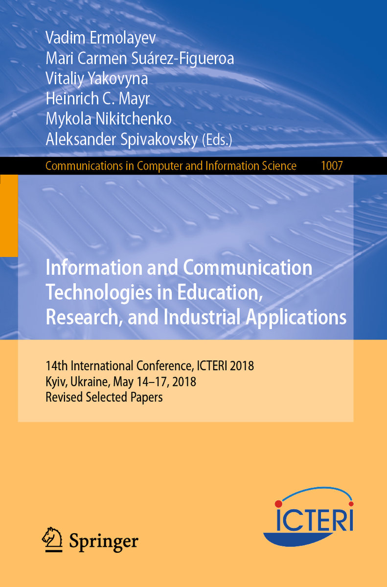 Information and Communication Technologies in Education, Research, and Industrial Applications