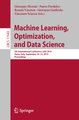 Machine Learning, Optimization, and Data Science