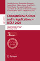 Computational Science and Its Applications ¿ ICCSA 2020