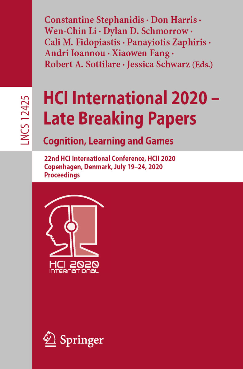 HCI International 2020 ¿ Late Breaking Papers: Cognition, Learning and Games