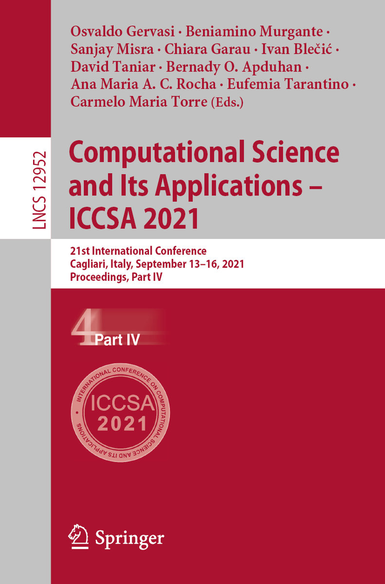 Computational Science and Its Applications ¿ ICCSA 2021