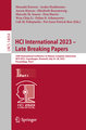 HCI International 2023 ¿ Late Breaking Papers