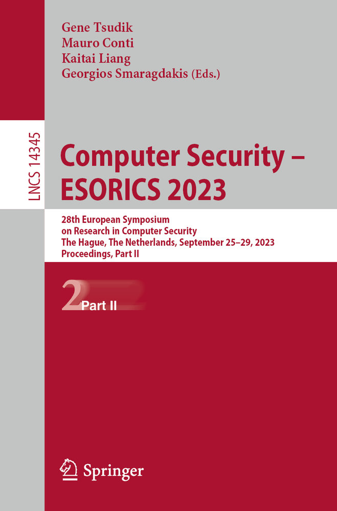 Computer Security ¿ ESORICS 2023