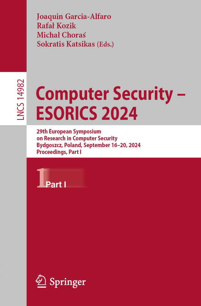 Computer Security ¿ ESORICS 2024