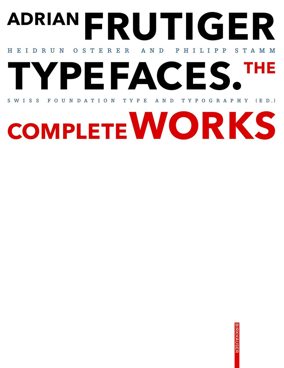 Adrian Frutiger - Typefaces