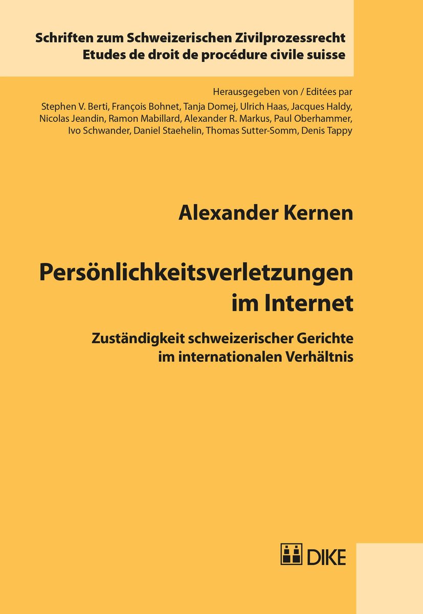 Persönlichkeitsverletzungen im Internet