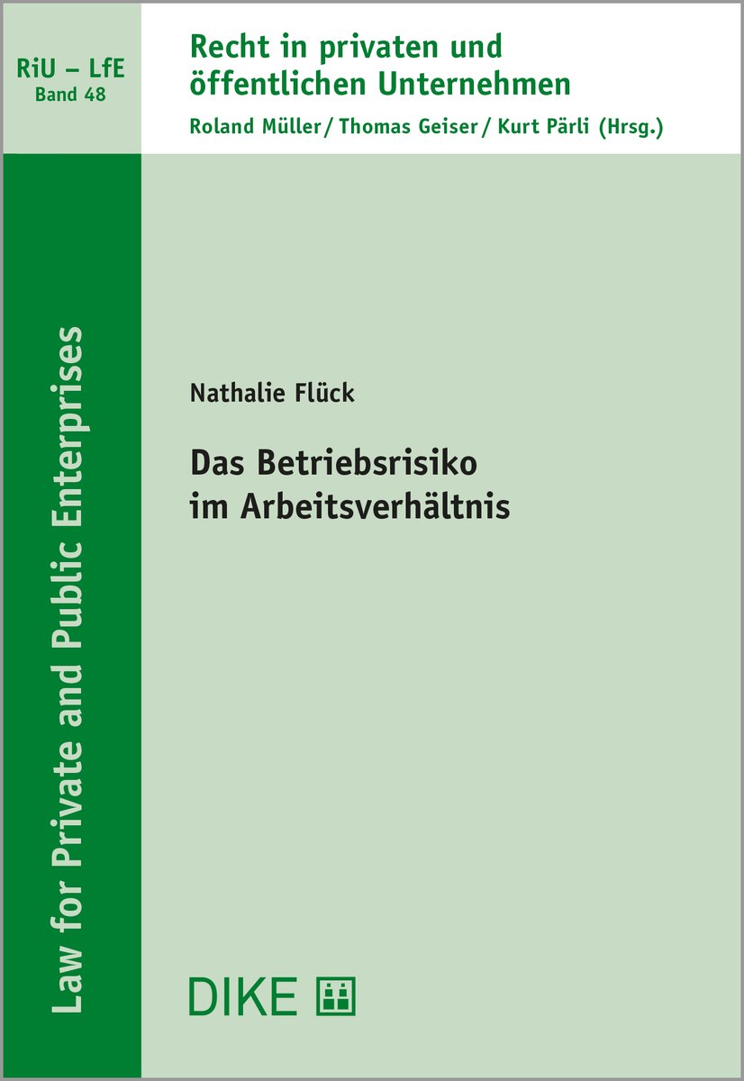 Das Betriebsrisiko im Arbeitsverhältnis