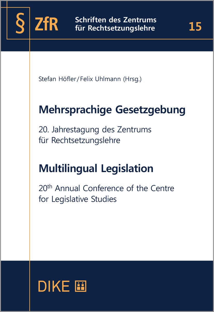 Mehrsprachige Gesetzgebung - Multilingual Legislation