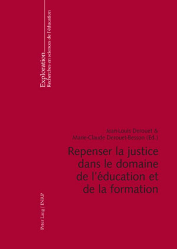 Repenser la justice dans le domaine de l¿éducation et de la formation