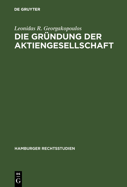 Die Gründung der Aktiengesellschaft