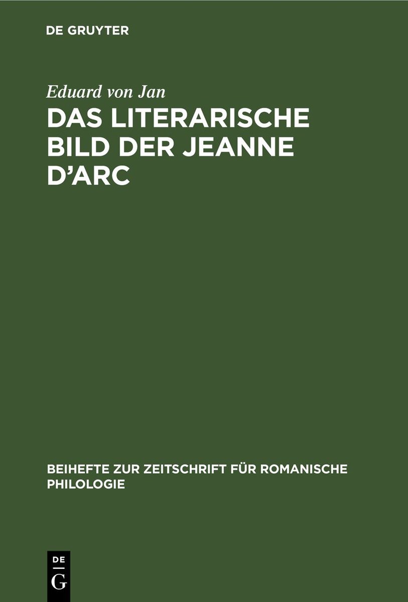 Das literarische Bild der Jeanne d¿Arc