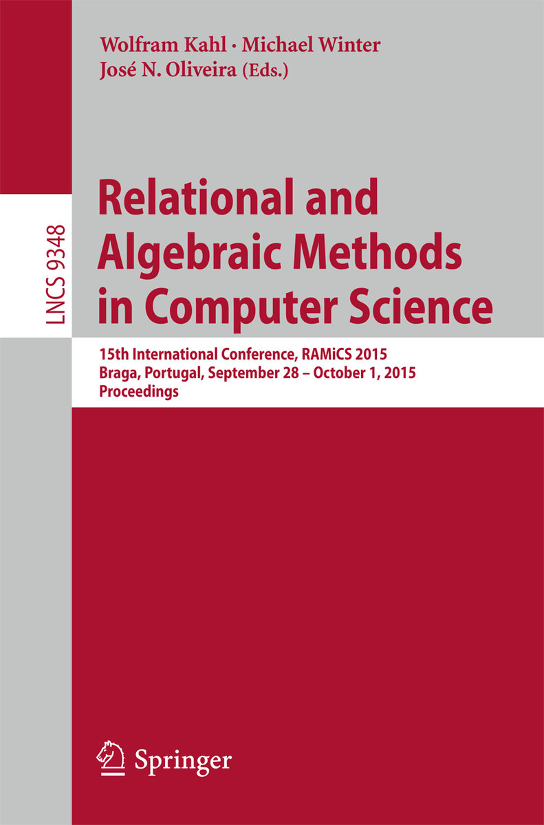 Relational and Algebraic Methods in Computer Science