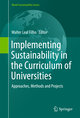 Implementing Sustainability in the Curriculum of Universities