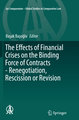 The Effects of Financial Crises on the Binding Force of Contracts - Renegotiation, Rescission or Revision