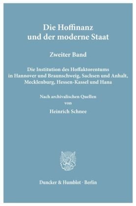 Die Hoffinanz und der moderne Staat