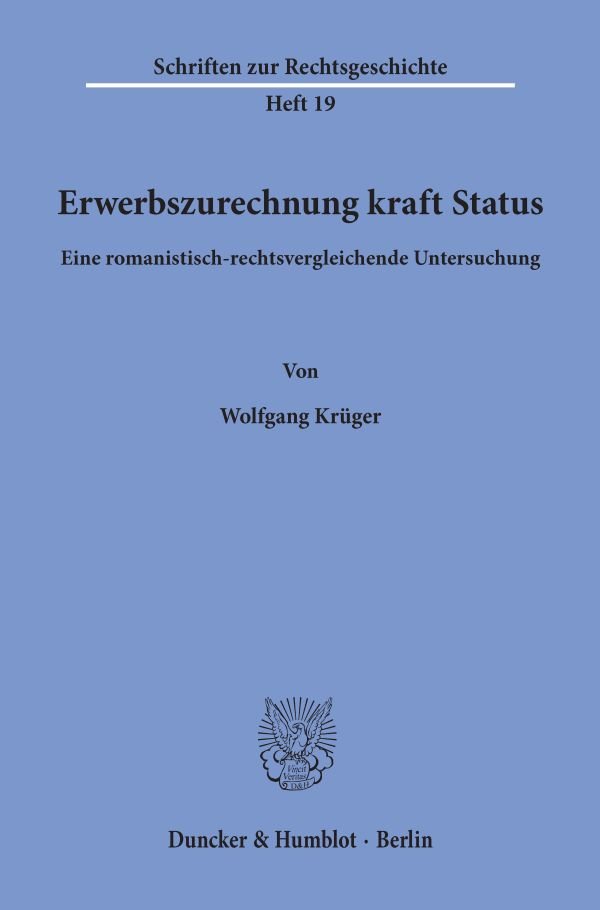 Erwerbszurechnung kraft Status