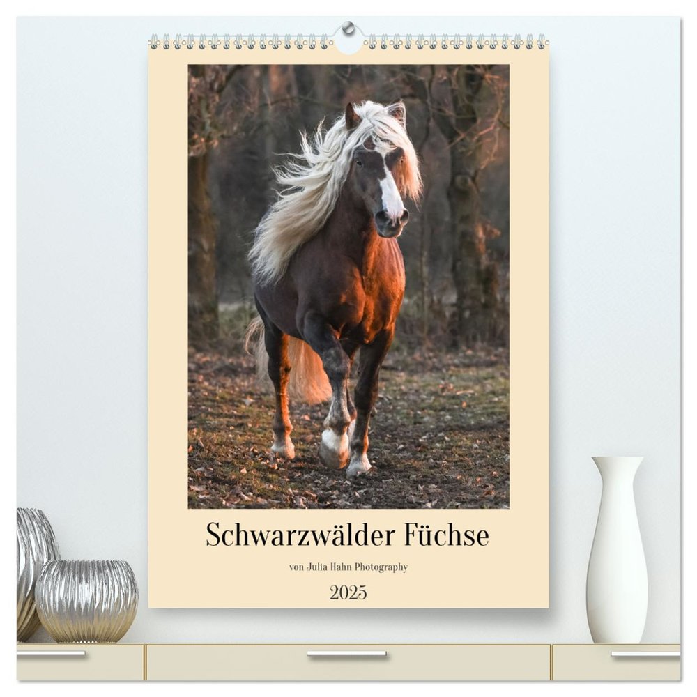 Schwarzwälder Füchse von Julia Hahn Photography (hochwertiger Premium Wandkalender 2025 DIN A2 hoch), Kunstdruck in Hochglanz