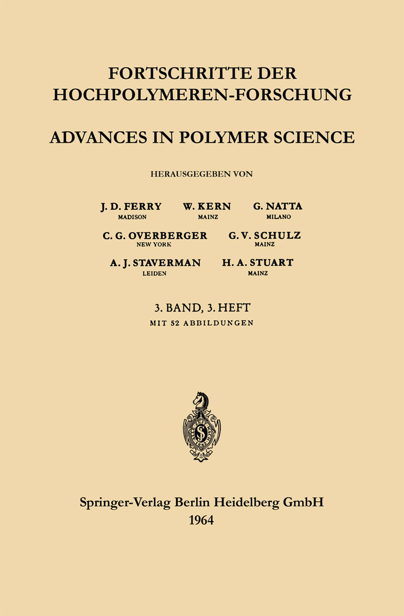 Advances in Polymer Science / Fortschritte der Hochpolymeren-Forschung