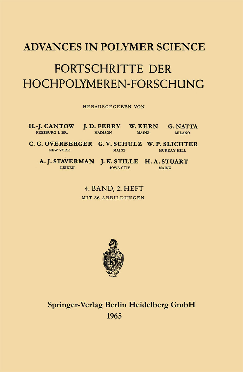 Advances in Polymer Science / Fortschritte der Hochpolymeren-Forschung