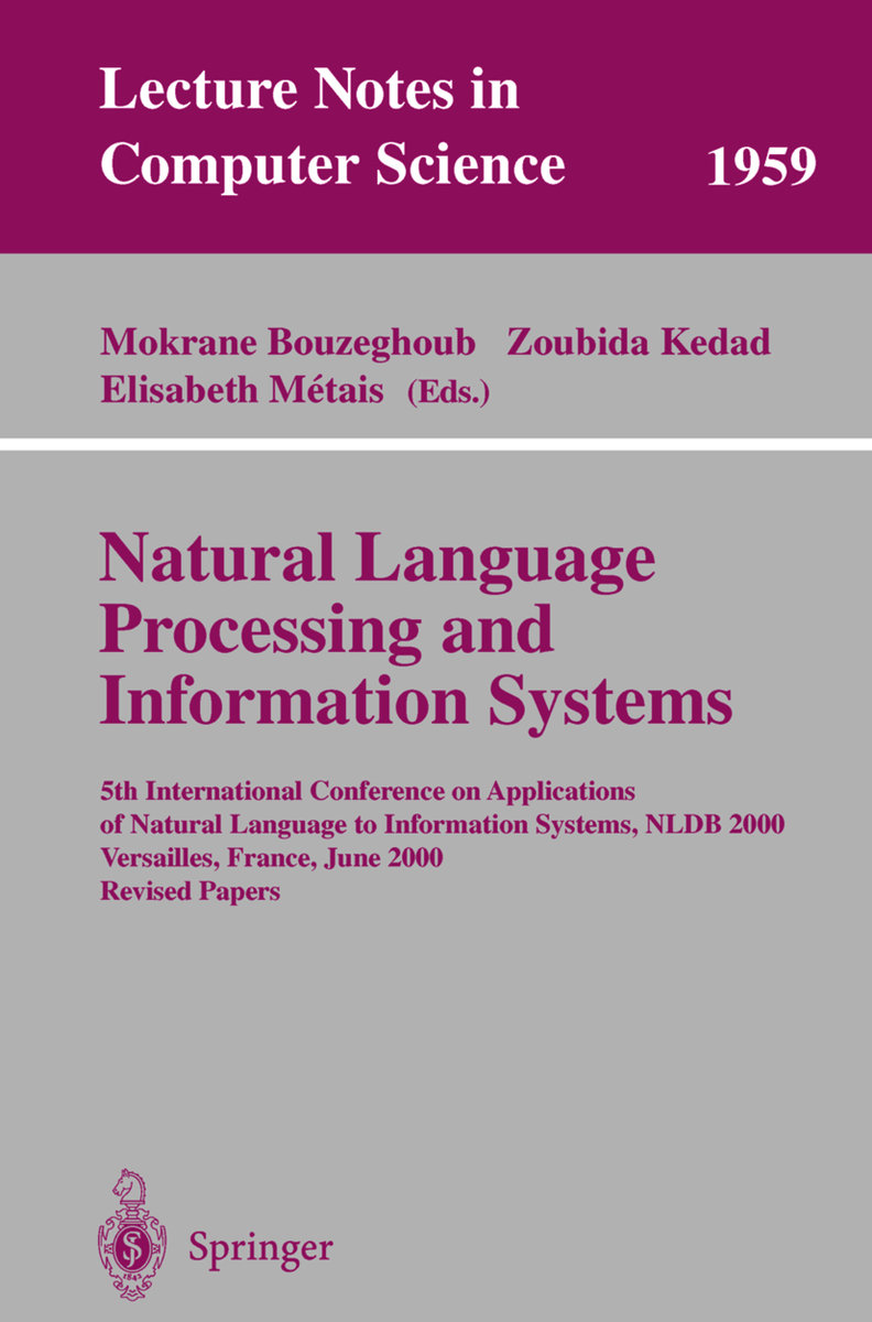 Natural Language Processing and Information Systems