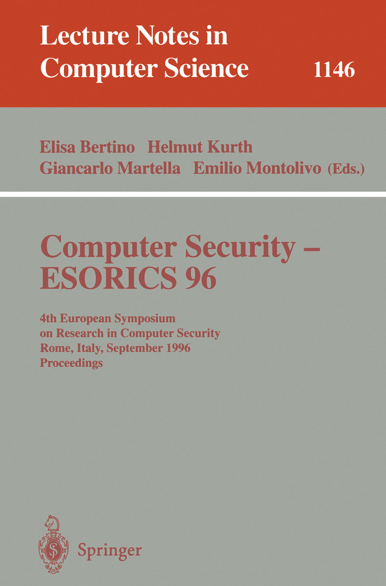 Computer Security - ESORICS 96