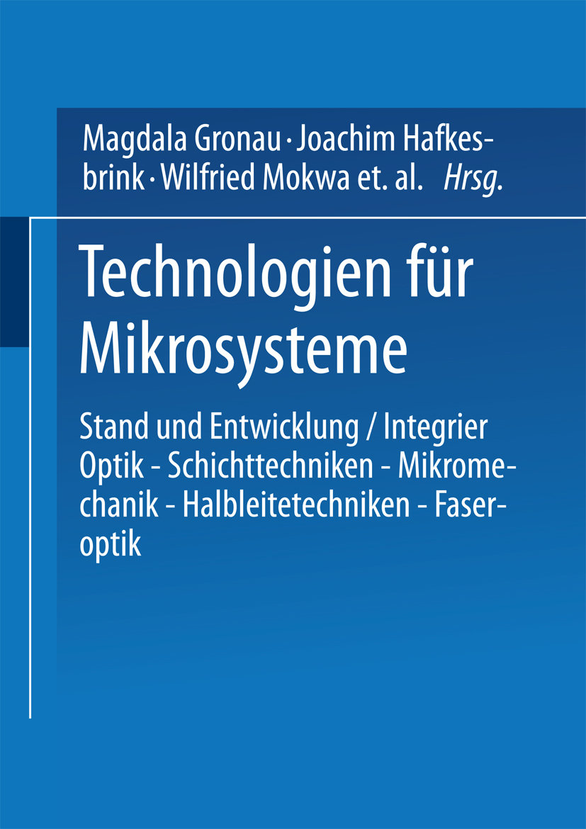 Technologien für Mikrosysteme