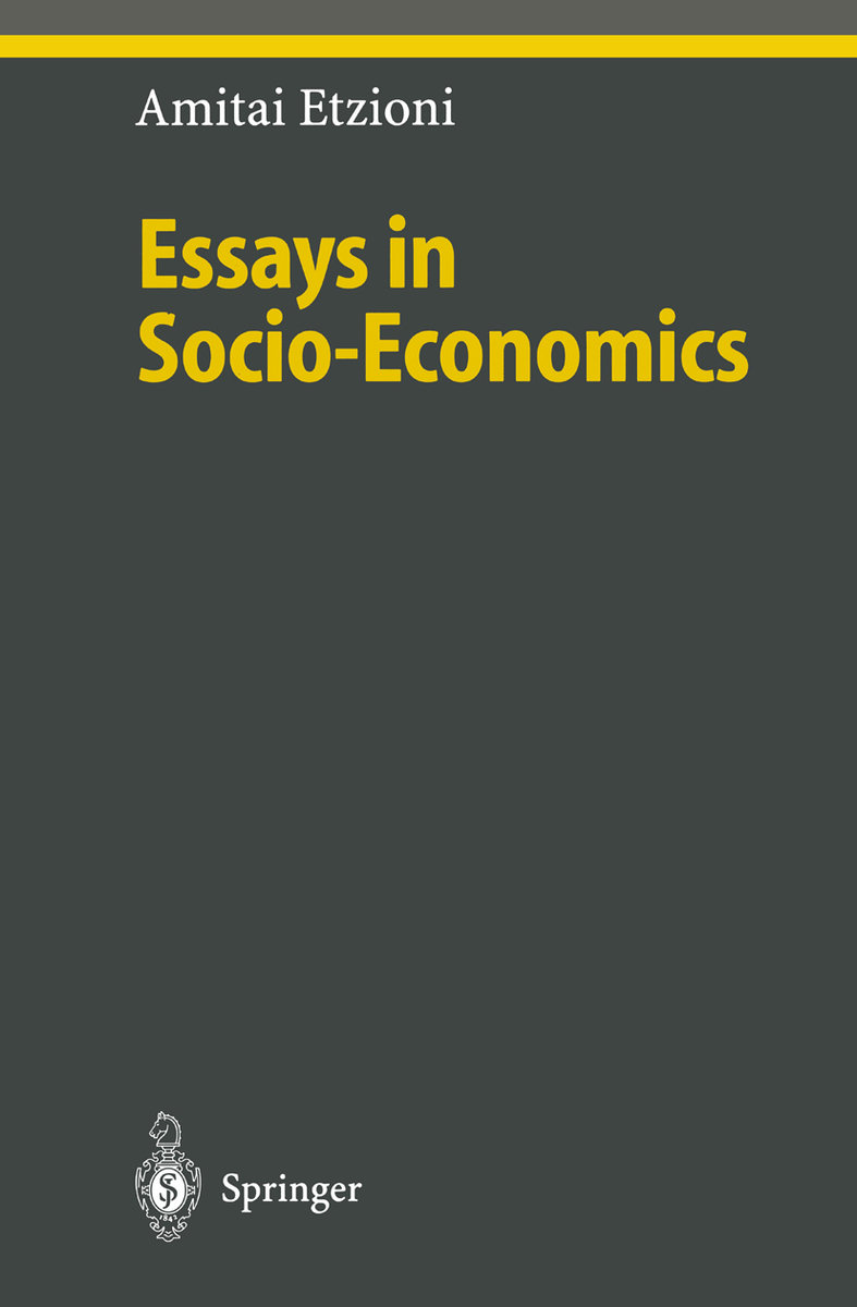 Essays in Socio-Economics