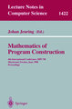 Mathematics of Program Construction