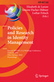 Policies and Research in Identity Management