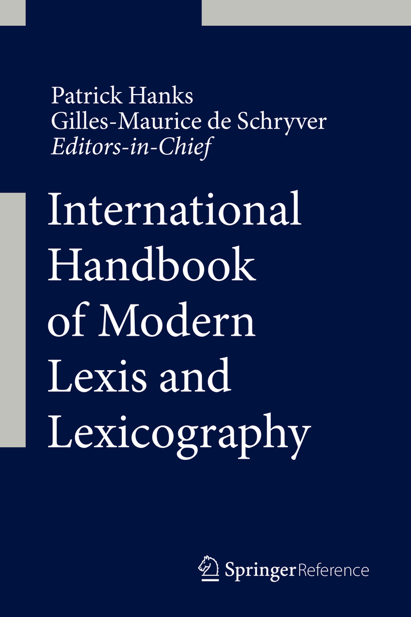 International Handbook of Modern Lexis and Lexicography