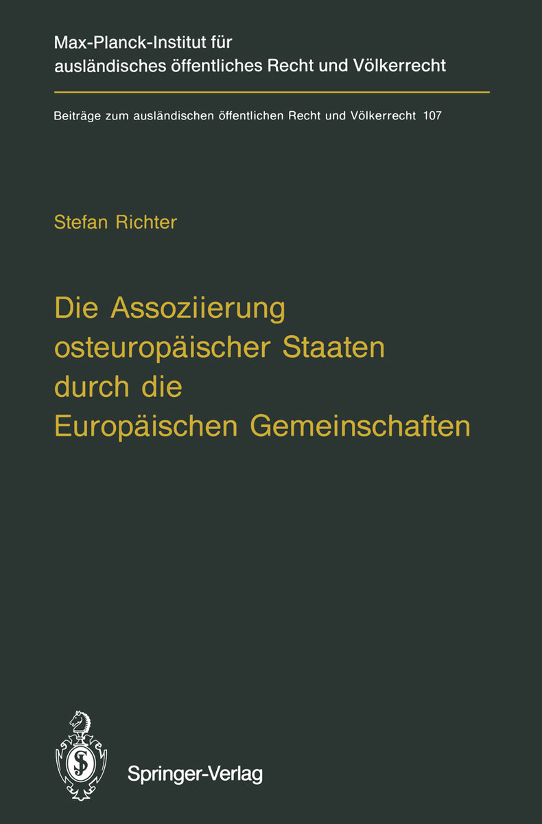 Die Assoziierung osteuropäischer Staaten durch die Europäischen Gemeinschaften