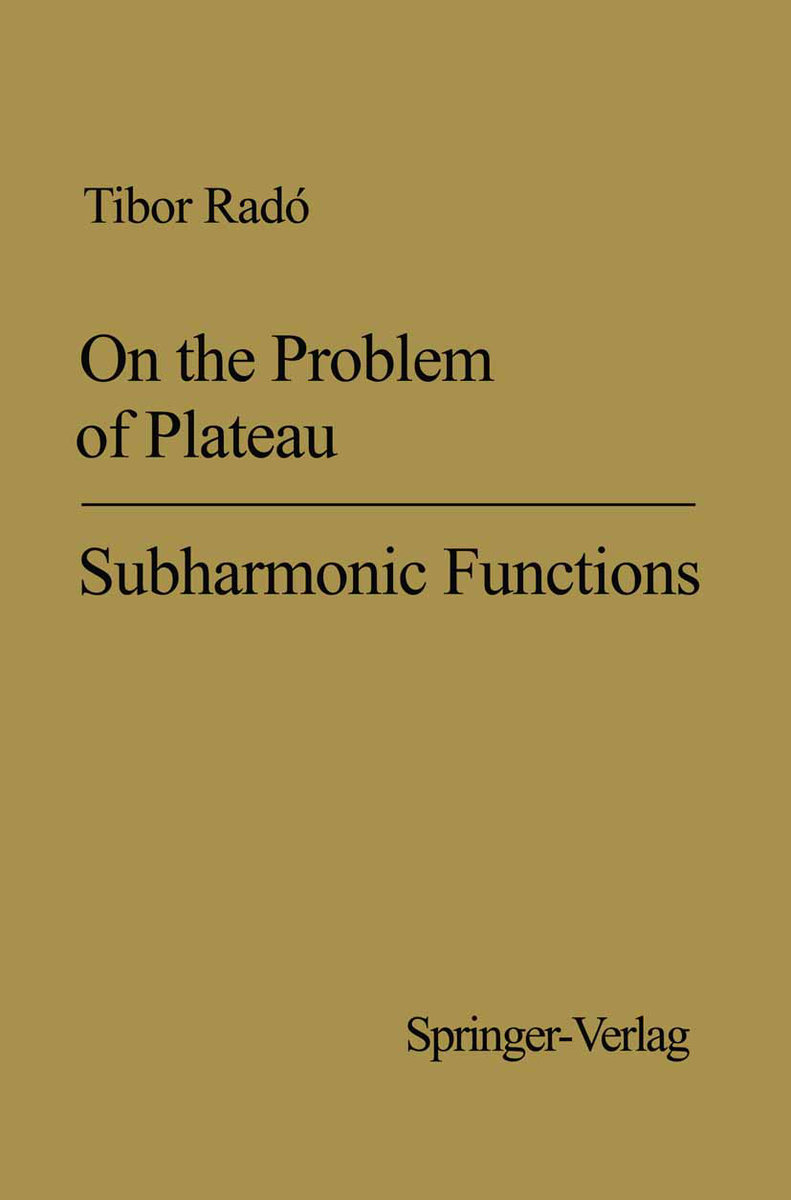 On the Problem of Plateau