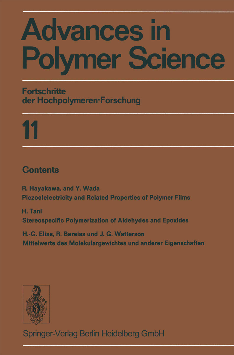 Advances in Polymer Science