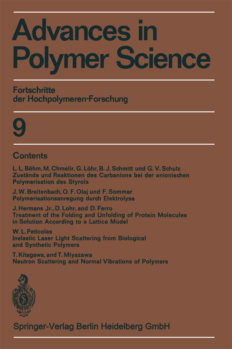 Advances in Polymer Science