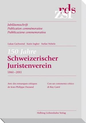 Sonderheft 150 Jahre Juristenverein 1861-2011