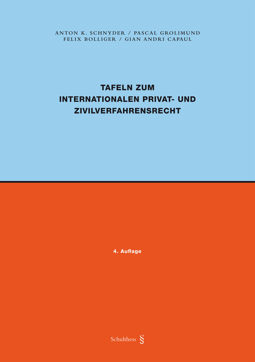 Tafeln zum Internationalen Privat- und Zivilverfahrensrecht (PrintPlus)