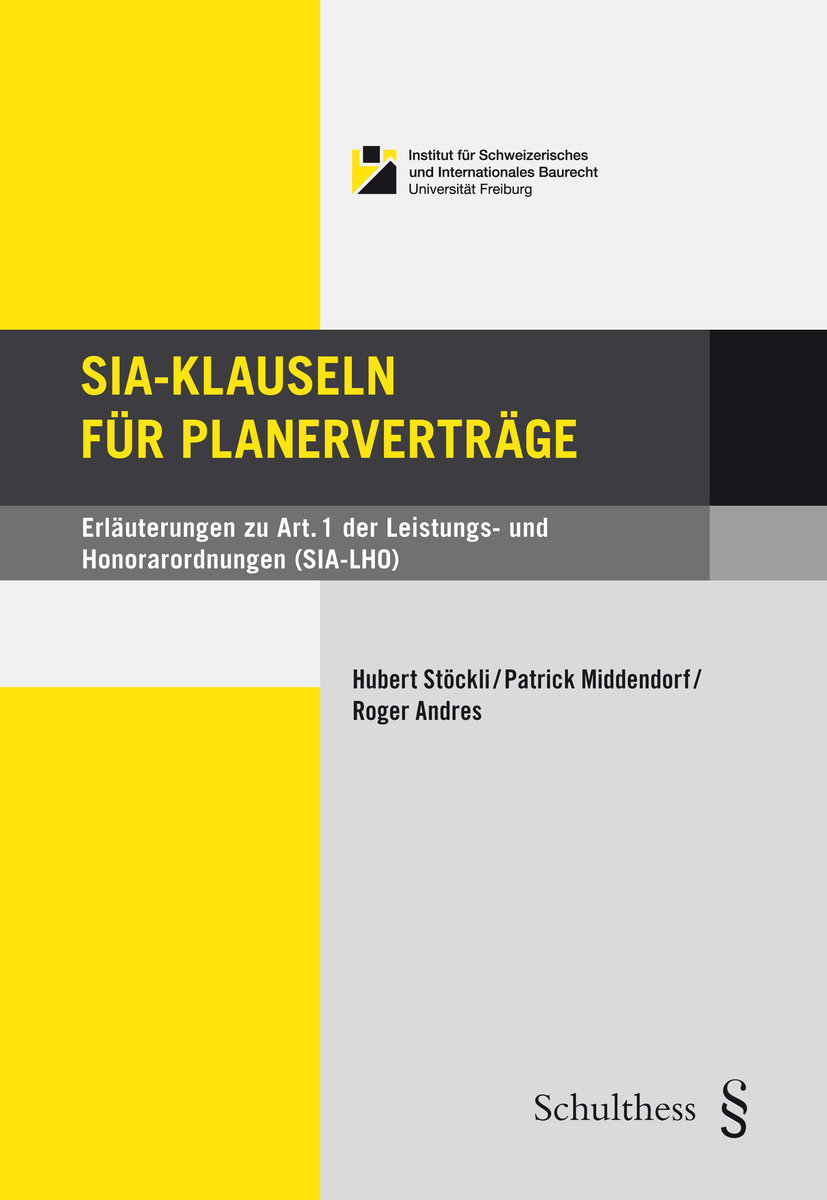 SIA-Klauseln für Planerverträge