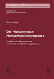 Die Haftung nach Humanforschungsgesetz