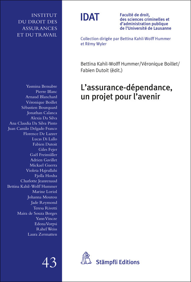 L'assurance dépendance, un projet pour l'avenir