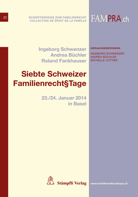 Siebte Schweizer Familienrecht§tage