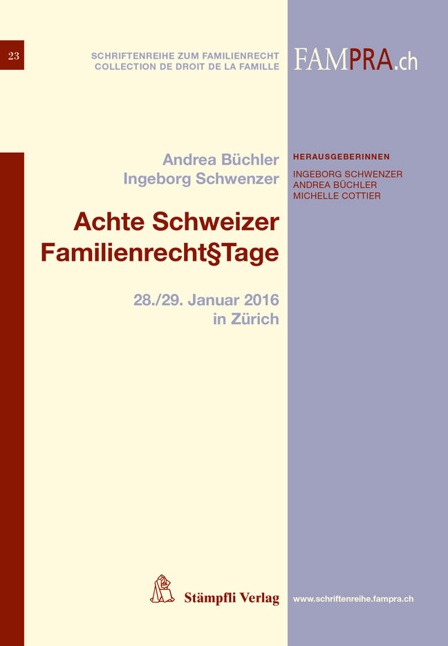 Achte Schweizer Familienrecht§Tage