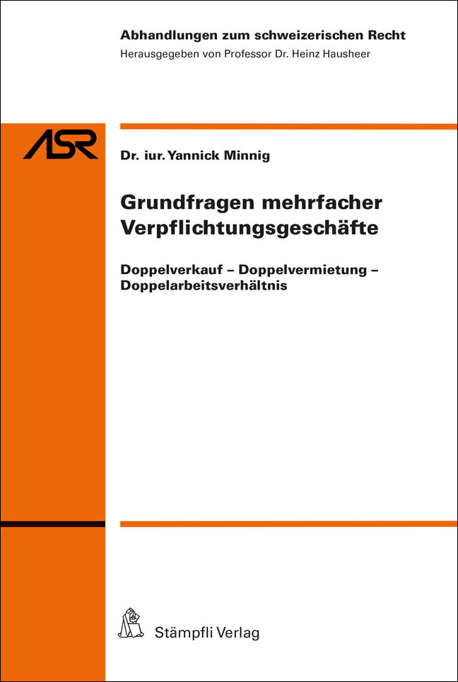 Grundfragen mehrfacher Verpflichtungsgeschäfte