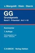 Kommentar zum Grundgesetz Bd. 1: Präambel, Art. 1-19