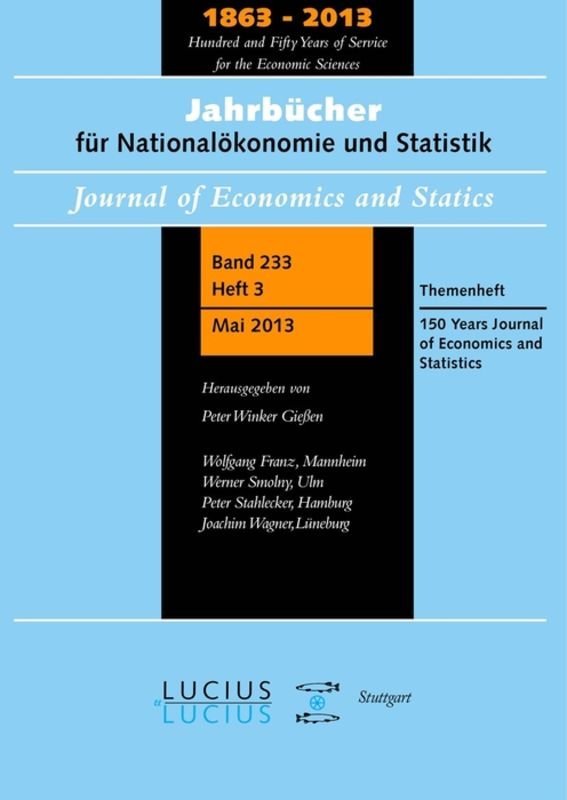 150 Years Journal of Economics and Statistics