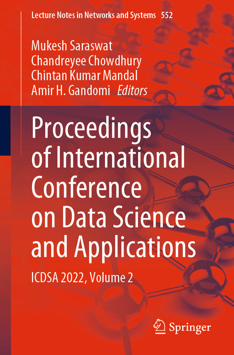 Proceedings of International Conference on Data Science and Applications